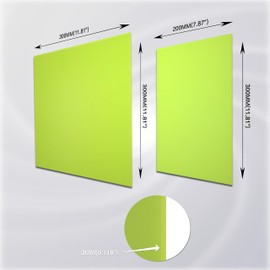 TOEPODO 1/8 Fluorescent Cast Acrylic Sheets Glow in Dark Plexiglass Sheet Panels for Laser Cutting Neon Sign Craft Art Design Festival Decor (12x12 Inch,Neon Green,3 Pack)