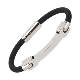 Balance Bracelet, Waterproof Negative Ion Balance Energy Wrist Bracelet for Outdoor Basketball (Black)