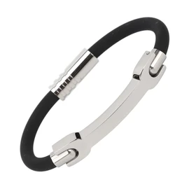 Balance Bracelet, Waterproof Negative Ion Balance Energy Wrist Bracelet for Outdoor Basketball (Black)