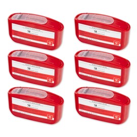 Pocket Travel Sharps Disposal Container - 80ml Pen Needle Container Disposal - Wide Opening, Flat Bottom, Translucent Lid, Easy-Use, Portable Sharps Container for Pen Needles, Lancets, Strips - 6 Pack