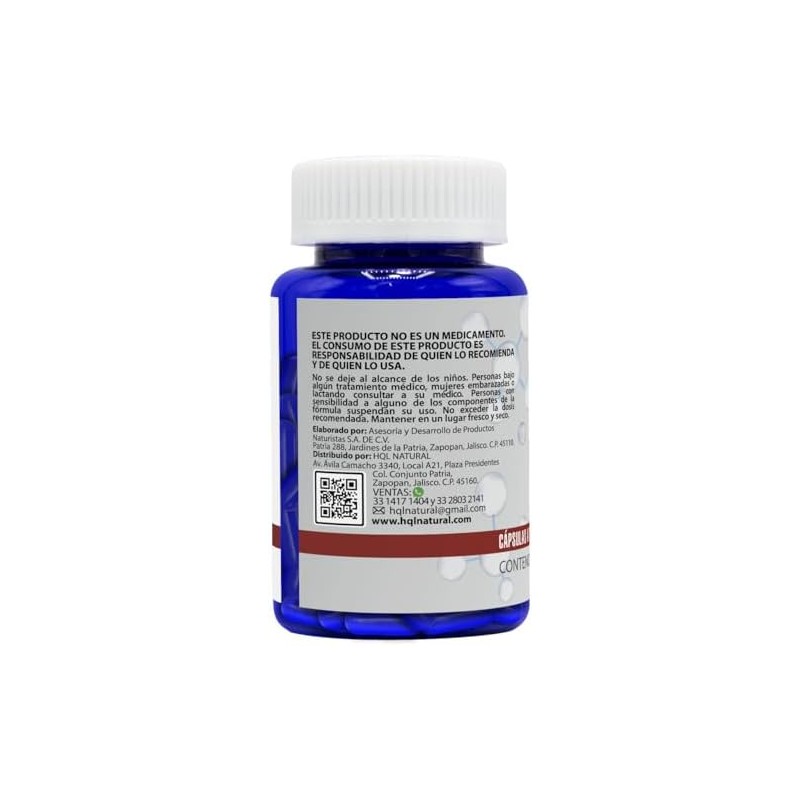 HQL Citrato de Magnesio Potasio 100 Cápsulas 500mg