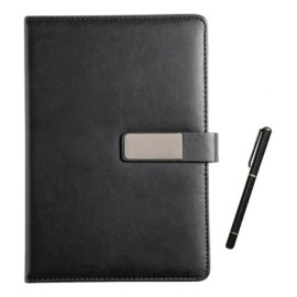 Agenda De Cuero Libretas Hebilla Magnética Con Bolígrafo