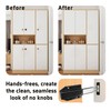 AUXBC 4Pcs Magnetic Push Latch, Heavy Duty Touch Release Cabinet