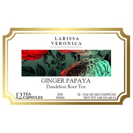 Ginger Papaya Dandelion Root Tea (Single Serve K-Cup Pods) (12 pods, ZIN: 576931)
