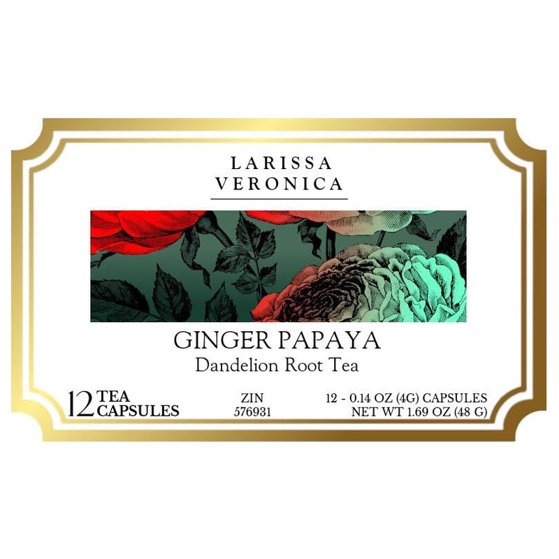 Ginger Papaya Dandelion Root Tea (Single Serve K-Cup Pods) (12