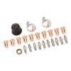 Plasma Cutter Tip Electrode Nozzle Bracket Cover Set, 24 Piece