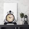 Moiubik Mantel Clock Quartz Classic Style Vintage Table Clock Roman