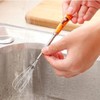 Whisking Cream Butter Ceramic Handle Egg Beaters Manual Stainless Steel