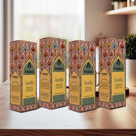 HolyWaste Anandha Bamboo-Free Incense (Rose) - Pack of 4, No Charcoal-Non Toxic- Aromatic Fragrance Dhoop, for Prayer & Home Fragrance+1 Free Holder