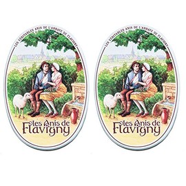 Les Anis de Flavigny - The French Anise Candy with Anise Flavour (Aniseed Natural) Pack of 2