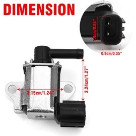 Vapor Canister Purge Solenoid, Solenoid Valve Vacuum Control Switch for Honda Civic for Acura RSX 2.0L 2002 2003 2004 36162-PNC-005 36162PNC005