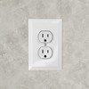 Questech Decor Single Duplex Electrical Outlet Cover Wall Plate, 1-Gang