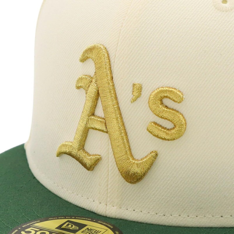 Newera 59FIFTY NER36C9294 2-Tone Under VISOR ONSPOTZ Cap, OAK Chrome/Green,