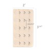 sourcing map Ladies 5 Rows Hook and Eye Tape Extension