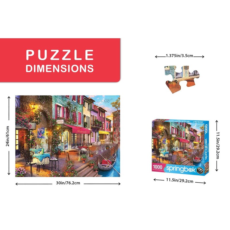 Springbok's 1000 Piece Jigsaw Puzzle Dolce Vita - Made in