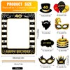 40th Birthday Photo Booth Props and Inflatable Frame, 31 Pcs