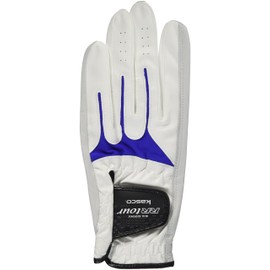 Kasco Golf Gloves, Men's RR-1323, Right Handed, White/Blue, 24