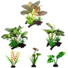 DNTHYRIN 6Pcs Reptile Plants Set, Artificial Vivarium Decoration for Terrariums,