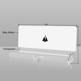 TXEsign Adhesive Wall Phone Tablet Holder Mount Stand for Tablet Smartphones eReader Wall Holder Mount (Silky White & Transparent)
