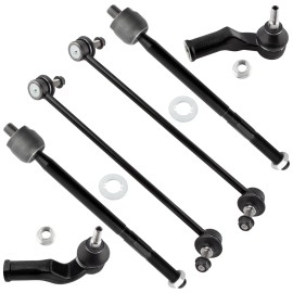 Unbranded Qty6 Front Sway Bar End Links + Tierod ES800861 fit Volvo 08-13 C30 06-13 C70