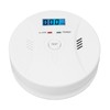 Monoxide Detector Easy Mounting Test Hush Button Dual Sensors Battery