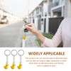 4 Pieces Small Yellow Duck Keychains, Creative Cartoon Keychains, Mini