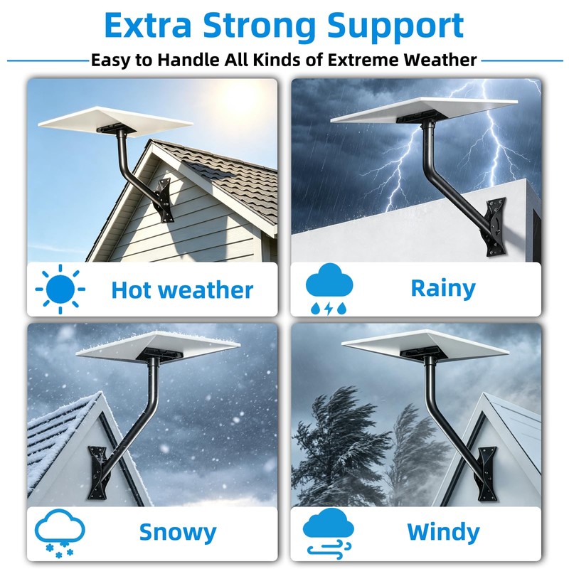 Starlink Wall Mount Stainless Steel Roof Bracket Kit for Gen
