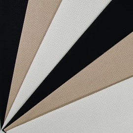 KCS 4/6 pc of 12" x 18"(30cmx45cm) 16CT Counted Cotton Aida Cloth Cross Stitch Fabric (6 pc, Antique White+Khaki+Black)