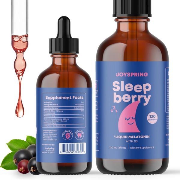 JoySpring JoySpring SleepBerry - Kids Melatonin Liquid - 3MG Melatonin