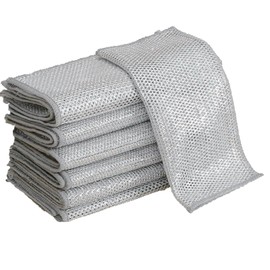 Wire Dishwashing Rags 12 Pcs Multipurpose Wire Dishwashing Cloth for Wet and Dry Dish Cloths for Washing Dishes Dishcloth Bulk Rags Cleaning Pads Multi-use Kitchen Wipes (Nylon, 10)