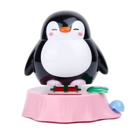 YGMONER Penguin Solar Dancing Toy Animal Solar Powered Shaking Dolls Swinging Animated Dancer Car Dashboard Decor