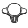 Car Steering Wheel Frame Cover Trim Sticker Decoration Carbon Fiber
