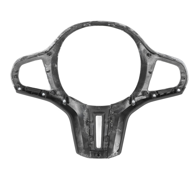 Car Steering Wheel Frame Cover Trim Sticker Decoration Carbon Fiber