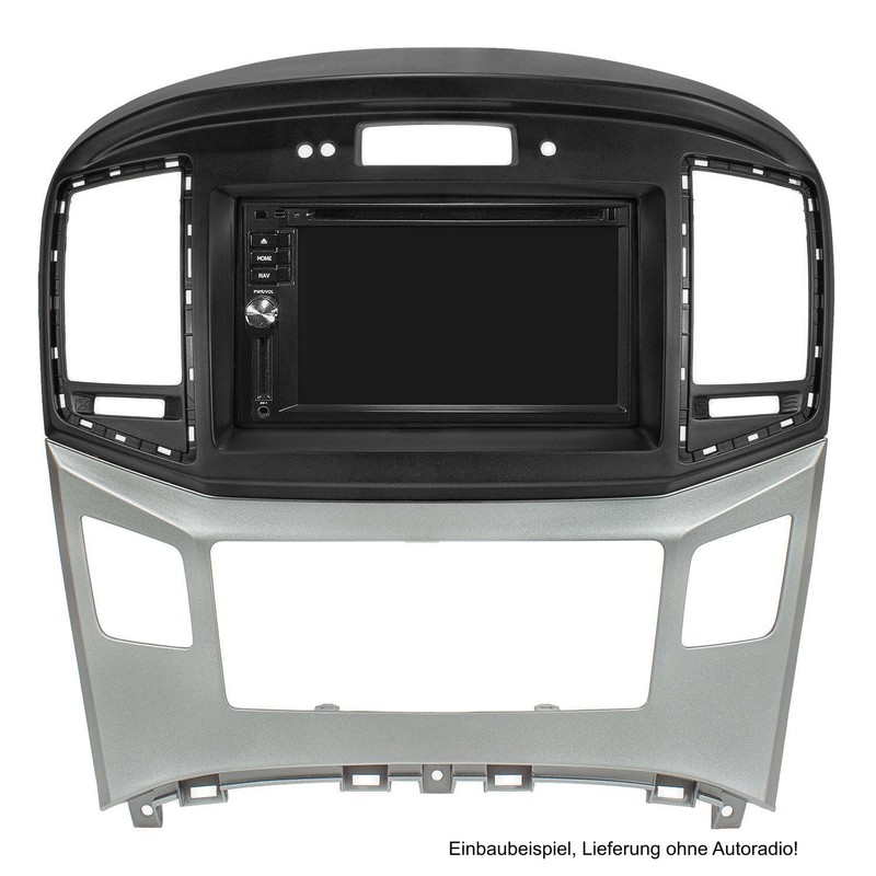 tomzz Audio 2419-043 Double DIN Radio Faceplate Compatible with Hyundai