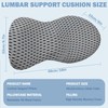 Cnwinu Lumbar Support Cushion,Memory Foam Back Support Cushion,Ergonomic Lower Back