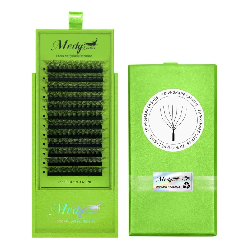 Extensiones De Pestañas Fan Forma W 7d W Shaped Premium