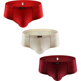 IKINGSKY - Calzoncillos tipo calzones para hombre, sexy, con espalda brasileña, elásticos, para debajo de las bragas, Paquete de 3, Small