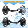 2 Pack Hook and Eye Latch - 3 Inch Cabin