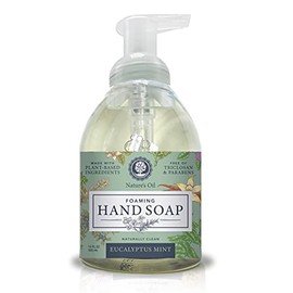 Nature's Oil Foaming Hand Soap, Eucalyptus Mint, 10 Fluid Ounces (Single Unit)