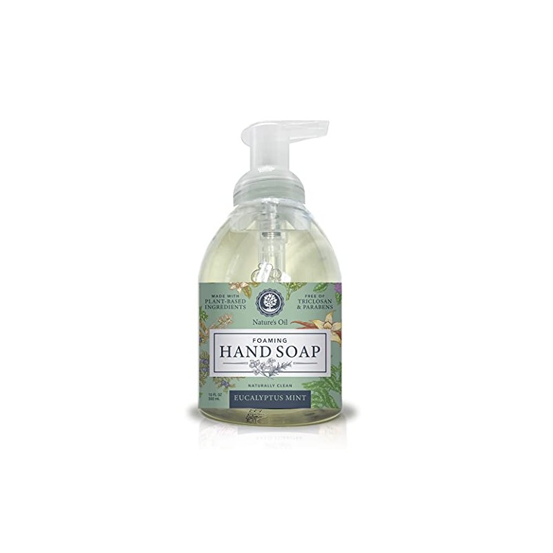 Nature's Oil Foaming Hand Soap, Eucalyptus Mint, 10 Fluid Ounces