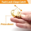 Tuck Lock Clasp Purse Thumb Lock Practical Tuck Lock Duck
