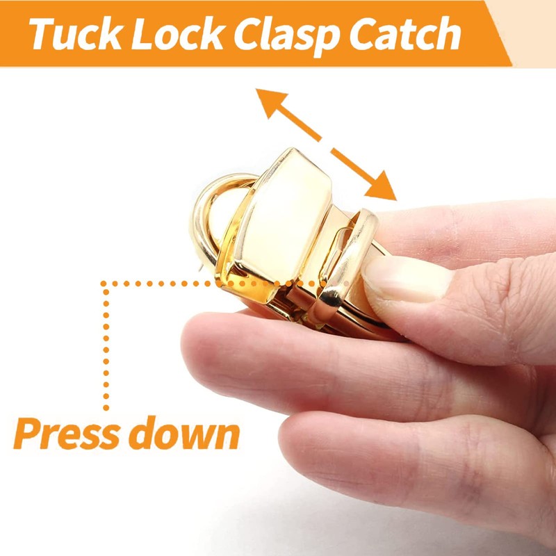 Tuck Lock Clasp Purse Thumb Lock Practical Tuck Lock Duck