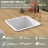 TUKTUK Undermount White Bar Sink 18 X18 Fireclay Kitchen Sink