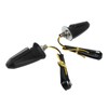 4Pcs Motorcycle LED Turn Signal Lights Mini Front Rear Indicator