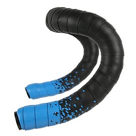Cinta para manillar de bicicleta transpirable y c¨®moda, resistente a desgarros, antideslizante, ideal para ciclismo, color azul negro
