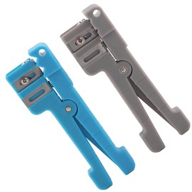 Fiber Optic Jacket Stripper Coaxial Cable Stripping Cutter Tool Cable Cutter Crimper 45-163 + 45-162
