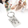Birthday Keychain Stainless Steel I Love You More The End