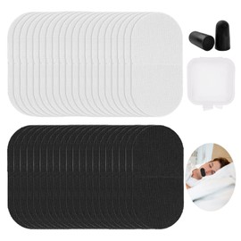 40 Pieces Respiratory Correction Stickers, 1 Pair Sponge Ear Plugs, Mouth Stickers for Sleeping, Sleep Band, Snoring Aid for Men