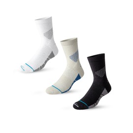 Compression Socks, Women Men Mountain Climbing Hiking Sport Equipment,Left/Right Specific fit，3双