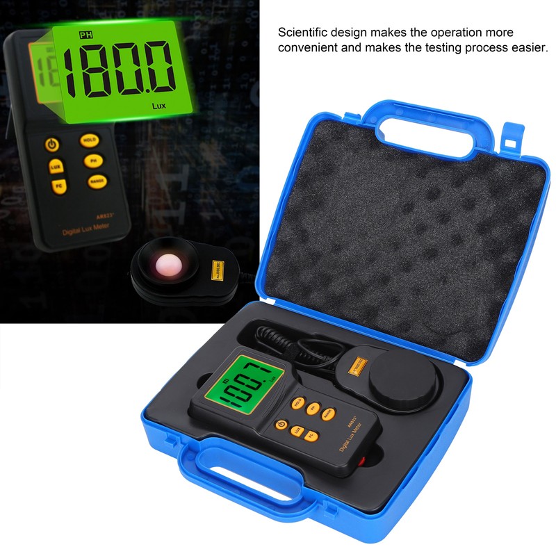 Illuminance Meter Photometric Measurement Data Retention Accurate High Sensitivity 3‑Gear